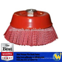 Brosse de polissage abrasive brosse en nylon pour brossage pour brossage